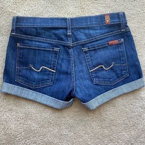 7 For All Mankind Denim Shorts NWOT